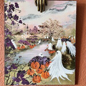 One-Of-A-Kind,Enhanced Vintage Ghost Art